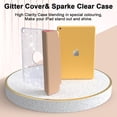 thumbnail image 3 of Allytechgroup Glitter Bling Case for Apple iPad 9th 8th 7th Generation 10.2 Inch, Trifold Stand Slim Fit Auto Sleep Wake Anti-Scratch Smart Case for iPad 10.2" 2021/2020/2019, Rosegold, 3 of 7