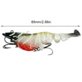 thumbnail image 4 of Swimbait articulado Multi con anzuelo, cebo para camarones, cebo giratorio para aparejos (estilo A), 4 of 7