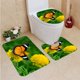 thumbnail image 1 of ABPHQTO Mariposa de caléndula Juego de alfombras de baño de 3 piezas Alfombra de baño Alfombra de contorno y tapa de inodoro, 1 of 2