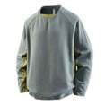 thumbnail image 1 of Chandail Léger pour Hommes à Manches Raglan Hauts à Manches Longues Col Rond Chandails Mode Couleur Chandail à Enfiler Horloge Respirant Confortable Chandails, 1 of 4