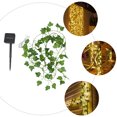 thumbnail image 4 of 1pc Solar Leaf Rattan String Lights Creative Atmosphere Lights for Patio Wedding, 4 of 6