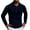 Navy1, variant on Lmnyox Men's Fashion Dressy Shirts Ribbed Stretchy Long Sleeve Collared Golf Shirt Casual Business Tops