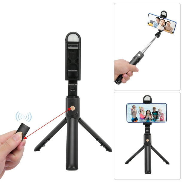 Tripod Selfie Stick,K10-S Black Bluetooth Remote Selfie Stick