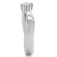 thumbnail image 5 of High polished (no plating) Stainless Steel Ring with AAA Grade CZ in Clear for Women Clear Stone Color Style TK201 Size 9, 5 of 5