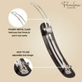 thumbnail image 4 of Parcelona French Elegant Duo Large Celluloid Hair Barrette for Women and Girls, 4 of 14