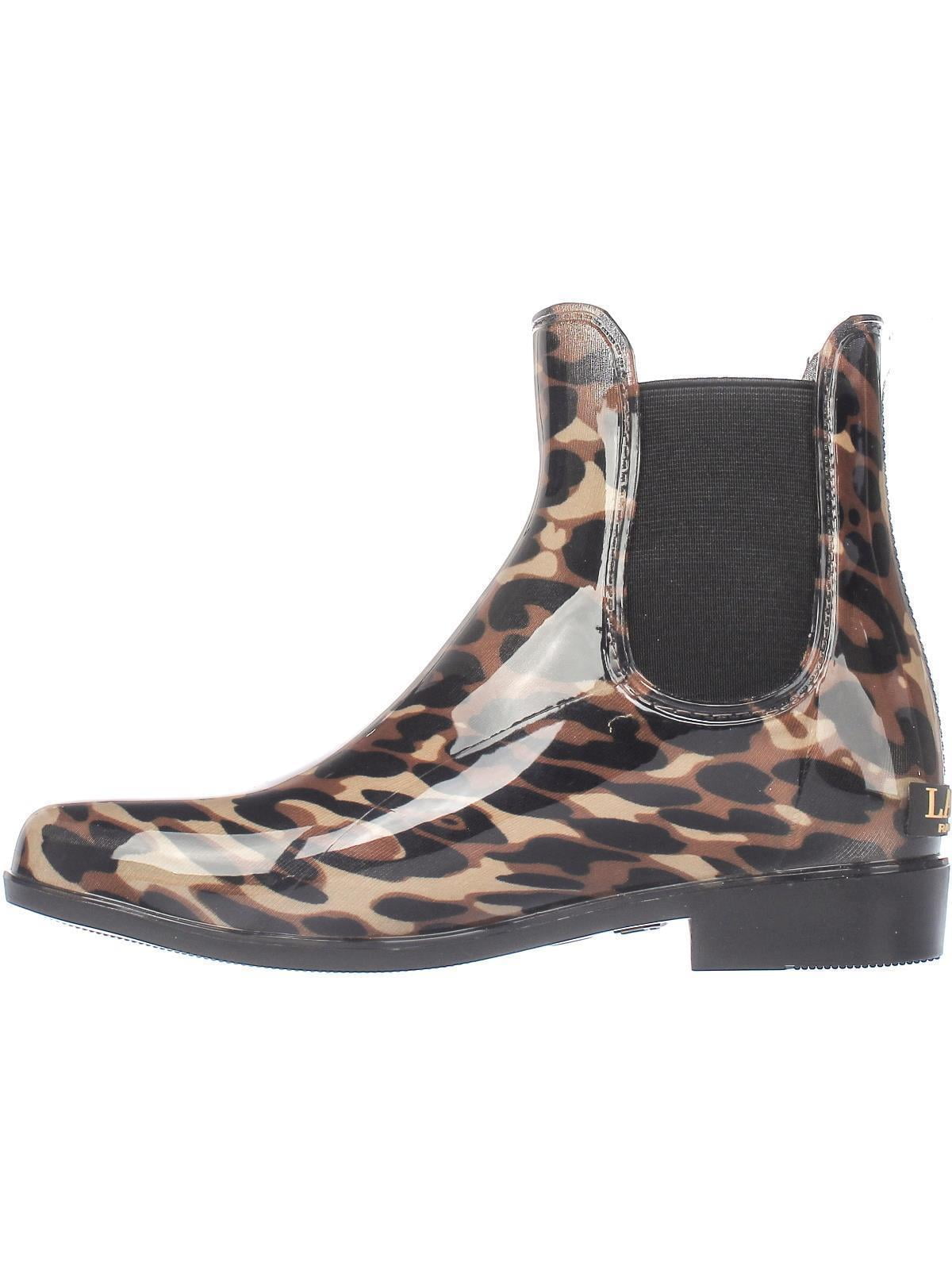 ralph lauren cheetah rain boots