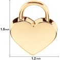 thumbnail image 3 of Small Metal Heart Shaped Padlock Mini Lock With Key For Jewelry Box Storage Box, 3 of 4