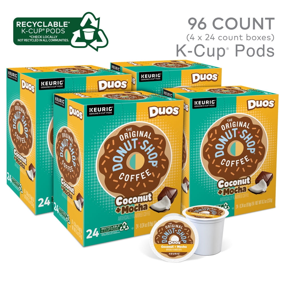 The Original Donut Shop Coconut Mocha Coffee Keurig K-Cup Pod, Medium Roast 96ct