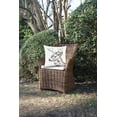 thumbnail image 3 of Deer Buck Portrait Indoor/Outdoor Embroidered Accent Throw Pillow 18" x 18", 3 of 4