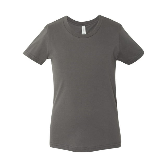 Bella Canvas T-Shirt Jersey à Manches Courtes 3001Y, TG, Asphalte