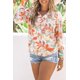 thumbnail image 1 of ABPHQTO Blusa de manga larga cruzada con estampado floral para mujer, 1 of 5