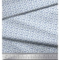 thumbnail image 2 of Soimoi Blue polyester Crepe Fabric To The End Text Print Sewing Fabric Yard 52 Inch Wide, 2 of 3