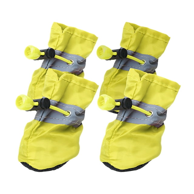 Ensemble de Chaussures de Protection pour Animaux de Compagnie pour Chiens et Chats avec Semelle de Traction Sécurisée 4 Pcs