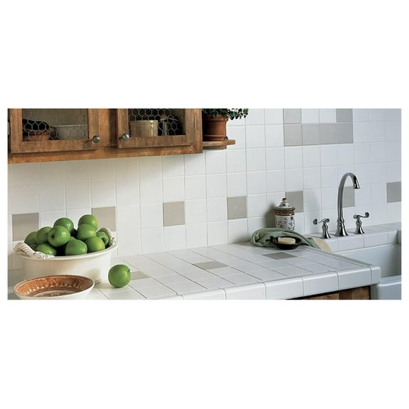 4x4 Daltile Semi-Gloss Collection 0100 White Wall Tile Full Box (12.5SF)
