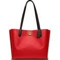 thumbnail image 3 of COACH Womens Color-Block Leather Willow Tote Sport Red Multi C0691-B4UQ0 One Size, 3 of 6