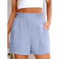 thumbnail image 6 of Shorts for Women Summer Casual Elastic High Waisted Wide Leg Cute Dressy 2026 Vacation Beach Clothes, M, 6 of 6