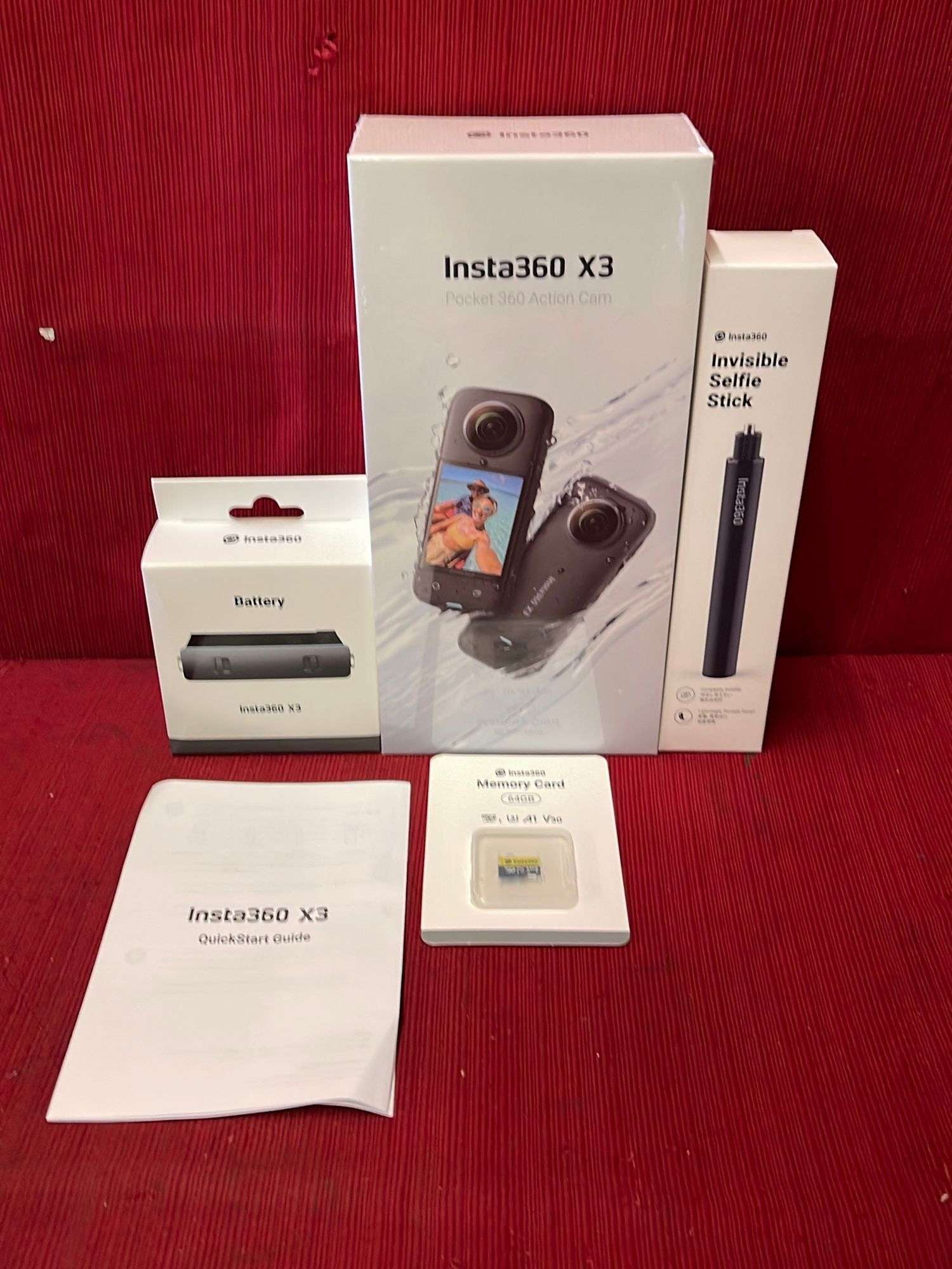 Insta360 X3 Think Bold Set Waterproof 360 Action Camera with Insta360 X3 Think Bold Set Waterproof 360 Action Camera with