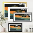 thumbnail image 4 of Designart 'Abstract Nature Sea Sun Sky Mountain Landscape' Modern Framed Art Print, 4 of 4