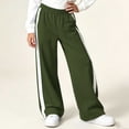 thumbnail image 4 of Asgosdo Sweatpants for Teen Girls High Waisted Wide Leg Color Block Trackpants Casual Baggy Fall Pants with Pockets Size 5-15Y, 4 of 7