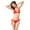 Red, variant on Bikini Set Bandage Solid Brazilian Swimwear Two Pieces Swimsuit Padded Thong Bathing Suits