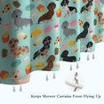 thumbnail image 6 of Dachshund Dog and Pizza Shower Curtain 72"x84" ,Bathroom Decorative Shower Curtains Set with 12 Hooks,Modern Waterproof Washable Shower Curtain, 6 of 6