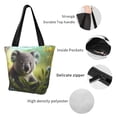 thumbnail image 4 of Fotbe Daisy Koala Bolsa de Playa con Estampado, Bolsa de Hombro, Bolsa de Mano Espaciosa, Bolsa de Viaje Ligera, Bolsa de Compras Versátil, 4 of 6