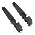 thumbnail image 3 of Reposapiés de motocicleta, reposapiés de motocicleta 1 par de pedales de modificación de pedal plegable Pedales de reposapiés de motocicleta para parachoques de 8.7-12.6 "(Negro), 3 of 5