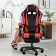 thumbnail image 4 of Gaming Chair with Bluetooth-compatible Speakers and RGB LED Lights,Ergonomic Massage Computer Gaming Chair with Height Adjustable,Video Game Chair High Back with Lumbar Support, 4 of 8