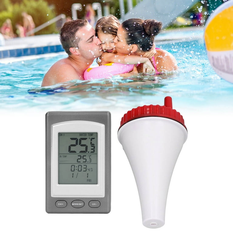 Pool Temperature Meter, Multi Function Floating Wireless Swimming Pool  Thermometer Convenient For Pool 