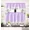 Lilac, variant on Gorgeous Home Linen Set of 3 Pieces Kitchen Window Curtain Embroidery Floral Multicolor 2 Tier + 1 Swag Valance for Kitchen (BR45 -Lilac Butterfly )