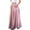 Pink, variant on RKSTN Skirts for Women2024 Fashion Spring Summer Belt Zipper High Waist Solid Color Maxi Skirt Retro Pleated A-Line Flowy Long Skirt