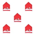 thumbnail image 3 of Matsuzay Cozyhoma Weihnachtsstuhlbezüge, Weihnachtsmannmützen-Stuhlhussen, roter Hut, Stuhlrückseite, Party, Abendessen, Dekoration, Type2 NO2, 3 of 6