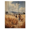 thumbnail image 3 of Designart "Tribes Kikuyu African Harvest I" African Tribes Print on Natural Pine Wood, 3 of 5
