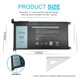 thumbnail image 1 of TTFA 42Wh WDXOR WDX0R Batería para laptop dell Inspiron 15 7579 7569 5, 1 of 2