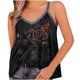 thumbnail image 1 of Camisolas con cuello en V sin mangas sexy estampadas para mujer Blusa corta Pompotops  lopia987843, 1 of 8