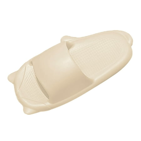 

Cathalem Women s Summer Soft Sole Solid Color Comfortable Cute Cat Sandals Beige 37