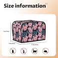 thumbnail image 5 of Haiem Rose Flowers Print Toaster Covers 2 Slice Wide Slot,Bread Dust Cover & Fingerprint Protection,Bread Machine Cover,Appliance Covers, 5 of 7