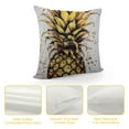 thumbnail image 4 of JEUXUS  Decorative Throw Pillow Covers Gold and Silver Pineapple Square Cushion Case Soft Pillowcase Pillow Sham Protector for Bed Sofa Couch Home Decor, 4 of 5