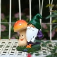 thumbnail image 4 of Funny Resin Garden Gnome Mushroom Statue Solar LED Lights Hand Painted Naughty Dwarfs Figurines Home Lovely Crafts Garden Decoration For Birthday Gifts, 4 of 8