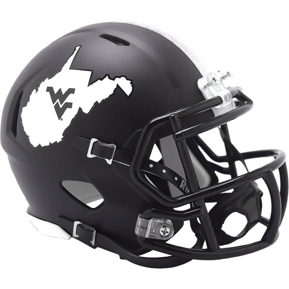 West Virginia Mountaineers Coal Rush Riddell NCAA Speed Mini Helmet
