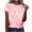 #076 Pink, variant on Felirenzacia Pet Mom's Heart Design Graphic Short Sleeves T Shirt Summer Casual Cotton Pullover Tee Tops for Big and Tall Women Blue,L