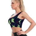 thumbnail image 3 of Oogie Boogie Yoga Vest Basic Racerback Fitted Crop Tops Printed Sports Bra for Women Girls 2XL, 3 of 7