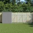 thumbnail image 4 of vidaXL Dog House Outdoor Dog Kennel Crate Shelter with Run Galvanized Steel, 4 of 54