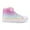 Pink Gradient, variant on EUXTERPA Toddler High Top Canvas Sneakers Girls Pink Casual Walking Shoes Little Kid Size 12