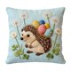 thumbnail image 2 of Uuiauoio One-sided Bunny Pillow Covers 18x18 Inch, Rabbit Pillows Covers, Floral Butterfly Throw Pillow Cover for Living Room Home Sofa Bedroom Decor, for Women Mom Friend, 2 of 6