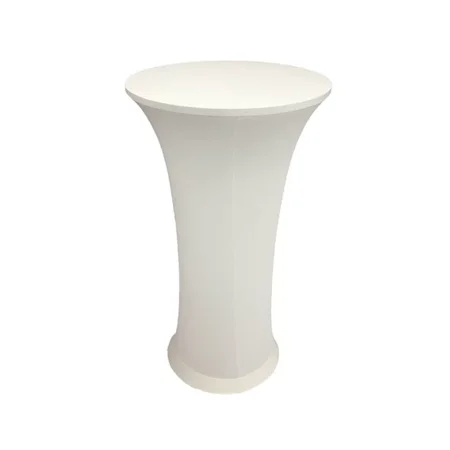 

Touiyu Cocktail Spandex Fitted Tablecloth Stretch Round Cocktail Table Spandex Lycra Hotel Wedding Table Cloth