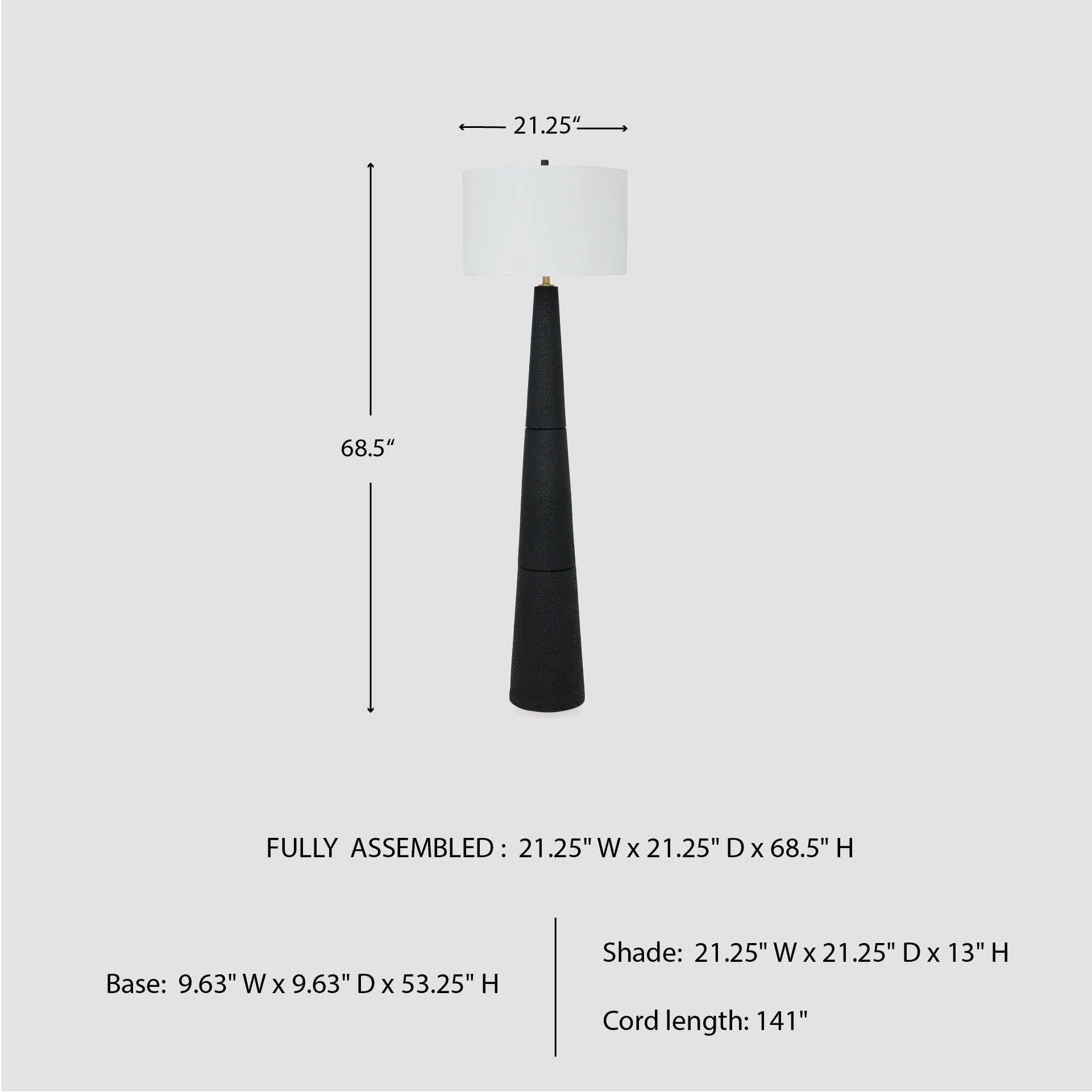 Signature Design by Ashley Hallburg Floor Lamp, Black