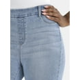 thumbnail image 4 of Time and Tru Women's High Rise Skinny Leg Denim Jegging, 28.5" Inseam, Sizes XS-XXXL, 4 of 5