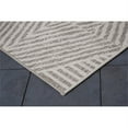 thumbnail image 4 of Coastal Pyramids Beige Neutral Indoor - Outdoor Polypropylene Area Rug, 4 of 6