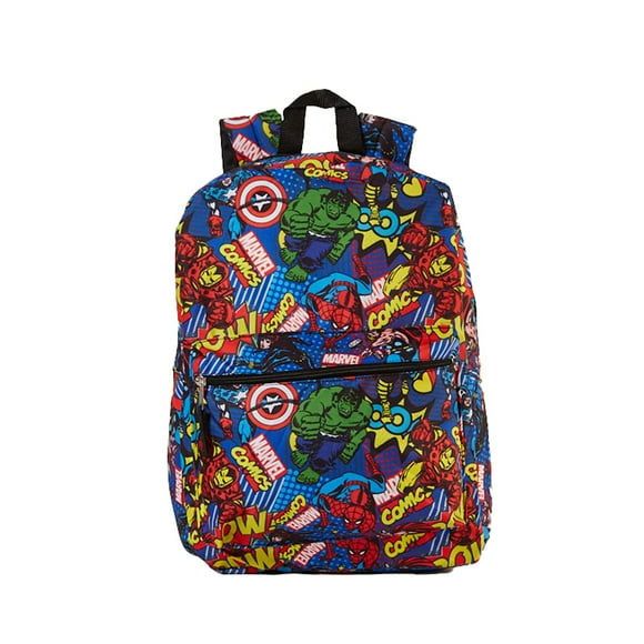 Mochila RALME Marvel Comics Avengers Incredible Hulk Capitán América Spiderman 16 pulgadas